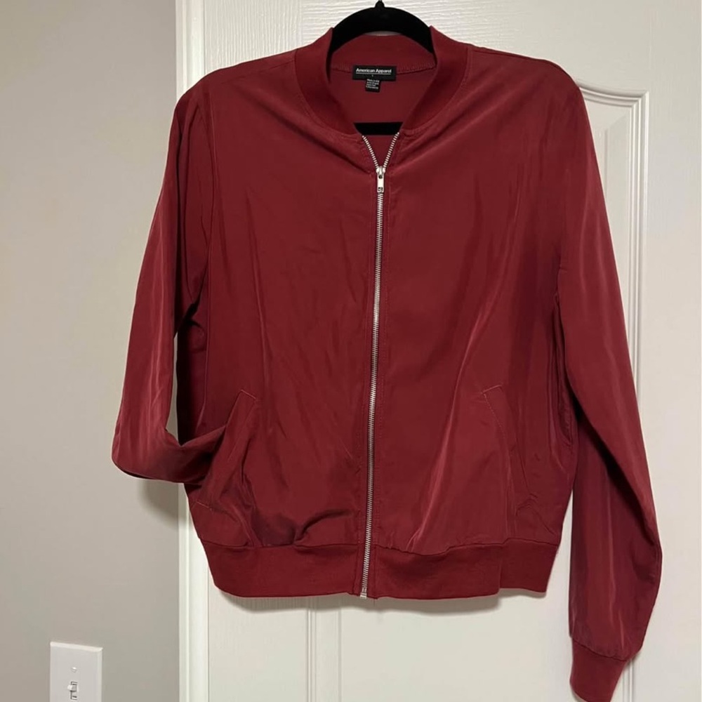 AMERICAN APPAREL Lightweight Bomber Jacket sz L
